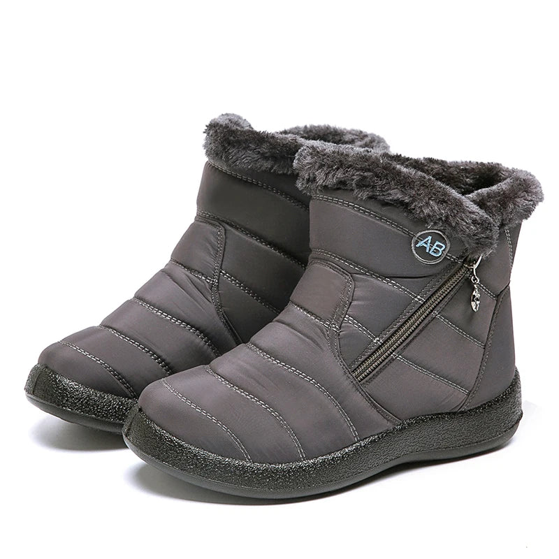 Cozy Winter Comfort: Fur-Lined Snow Boots