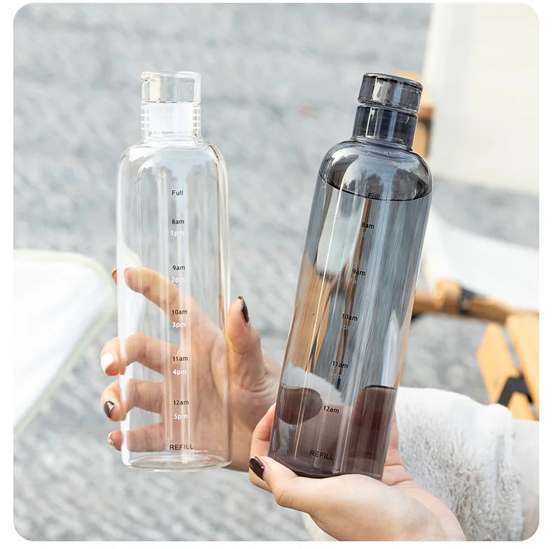 500ml Plastic Water Bottle with Time Marker