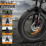 Adult Electric Bike: 1000/3000W Motor + 48V Removable Battery 24 Hour Sport
