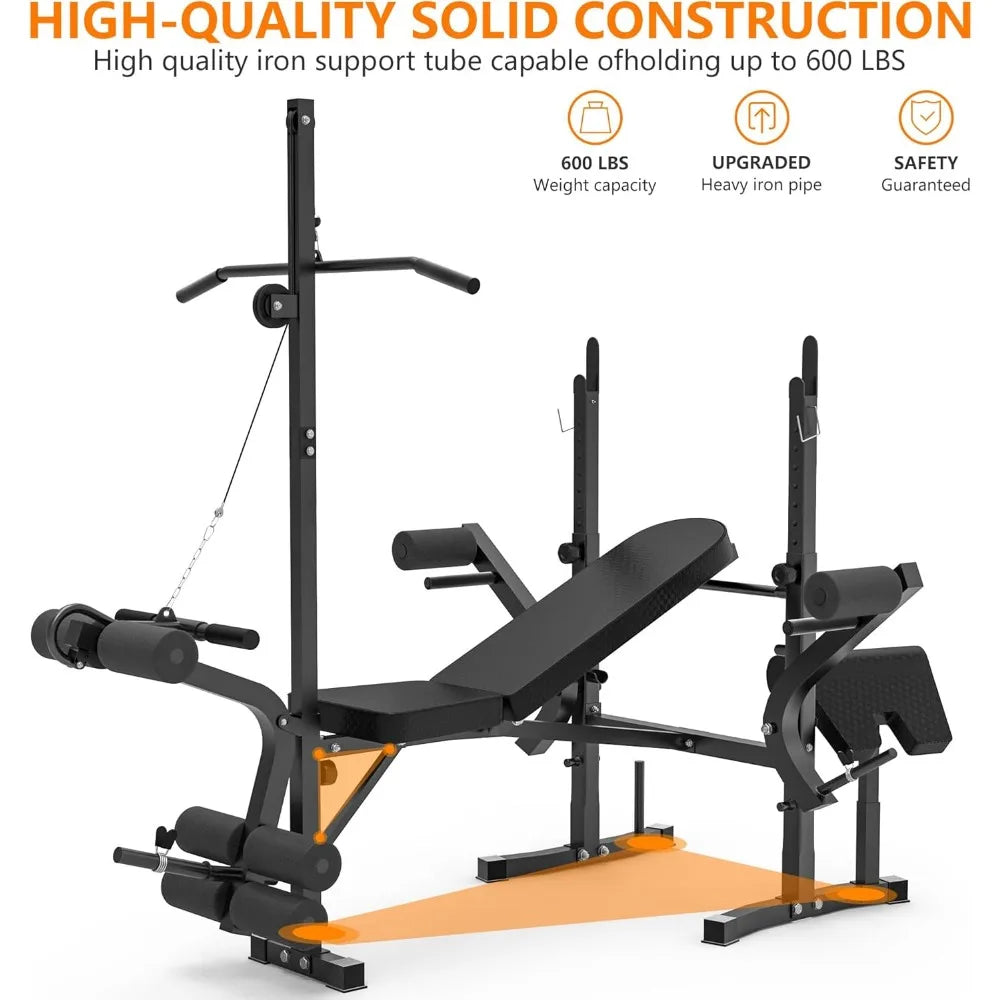 6-in-1 Adjustable Weight Bench