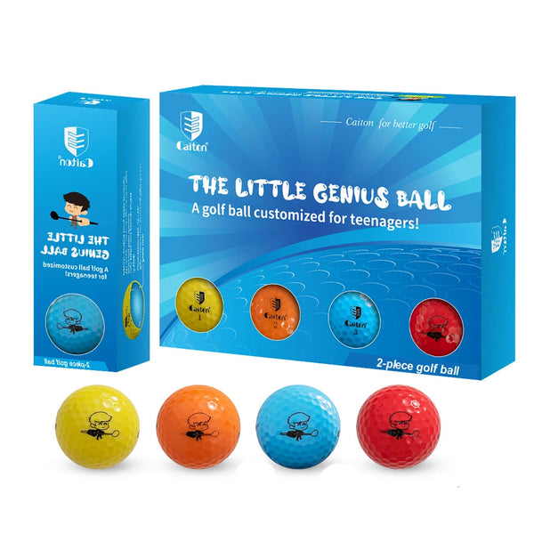 Kids' Golf Balls: Cartoon Prints, High Bounce Core
