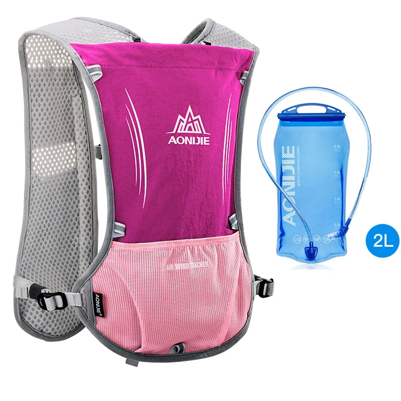 Running Vest: Hydration Pack, Water Bladder, Water Bottles