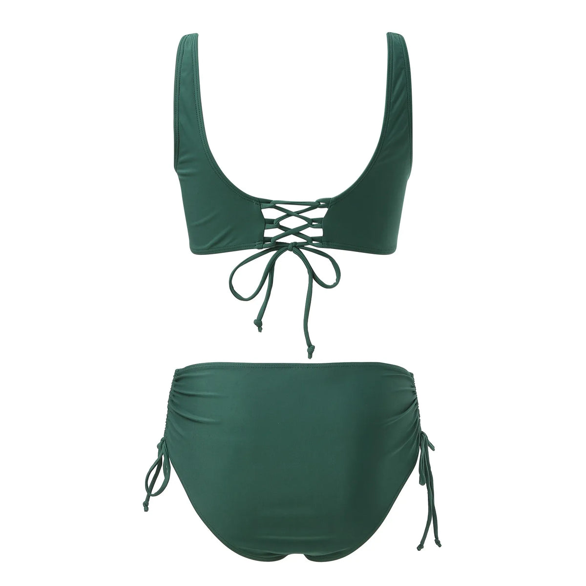 Trendy Lace-Up Swimsuit