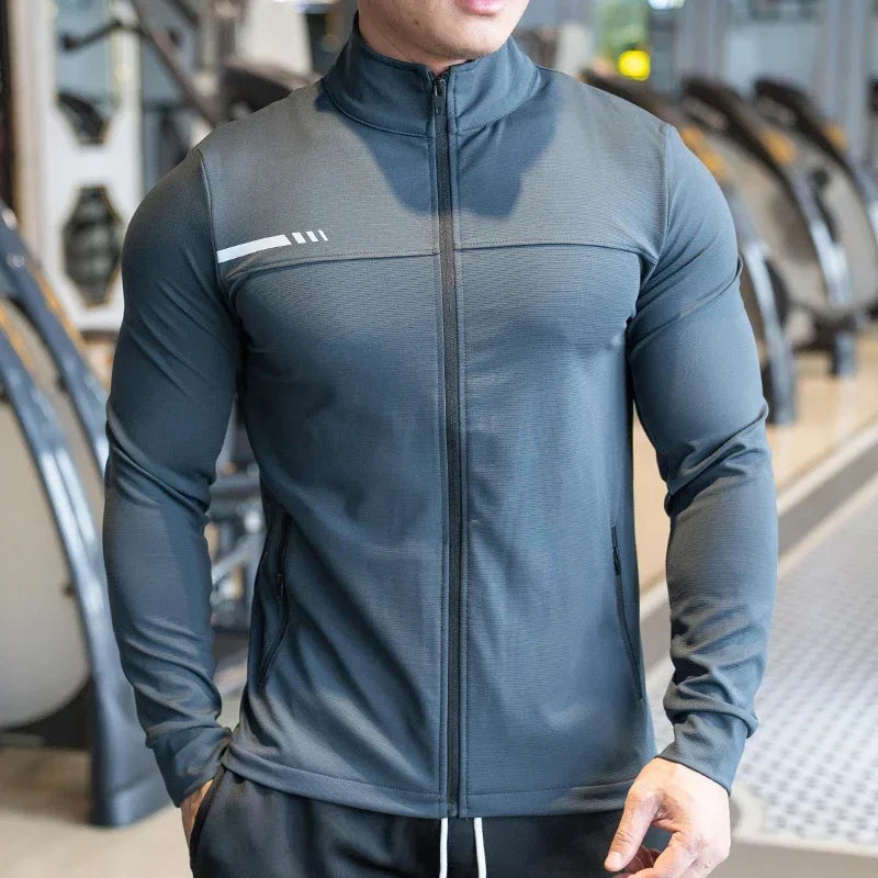 Men's High-Quality Zipped Sport Jacket | Gym, Running & Outdoor Training - 24 Hour Sport