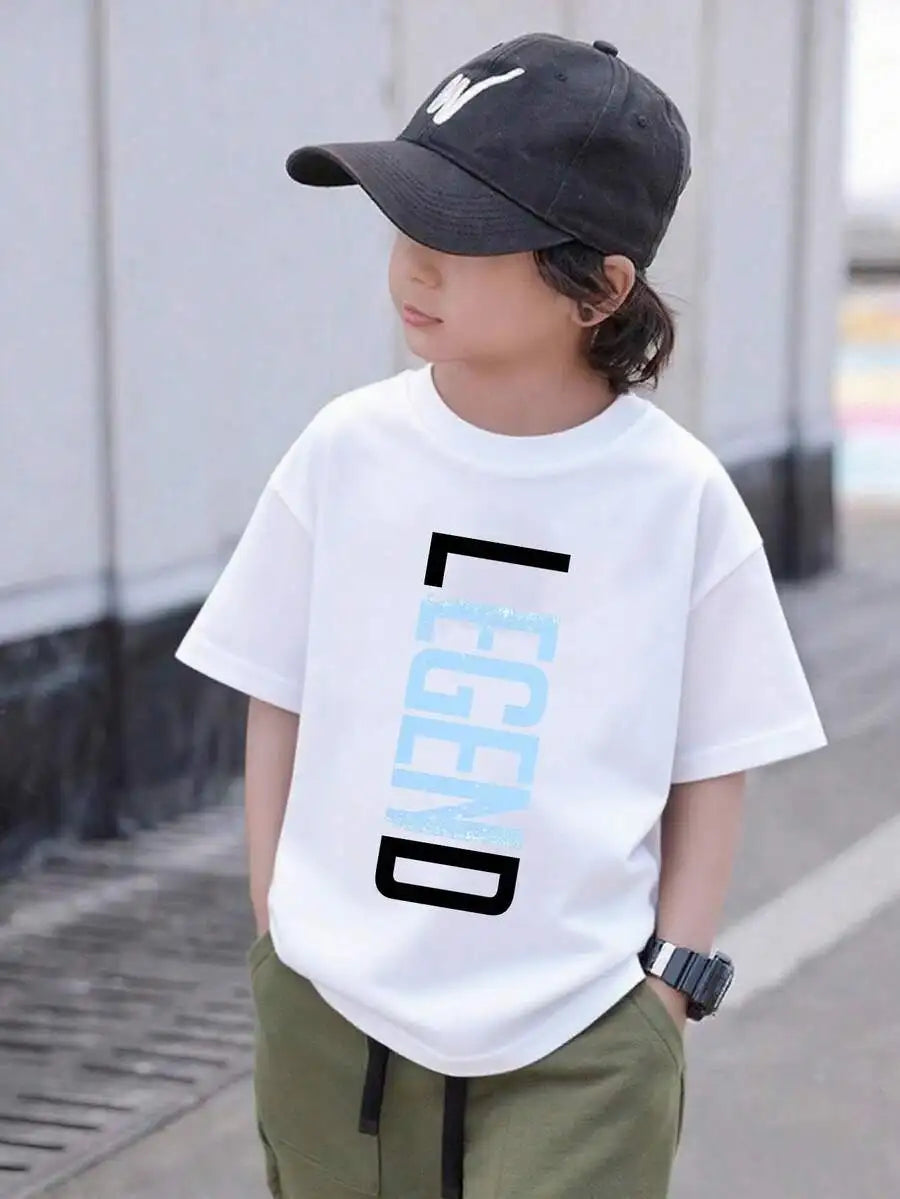 Boys' Graphic Short Sleeve Casual Summer T-Shirt