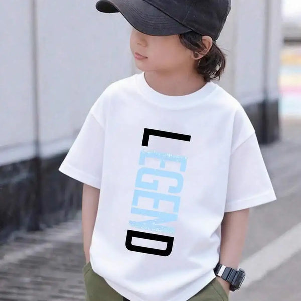 Boys' Graphic Short Sleeve Casual Summer T-Shirt