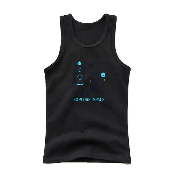 Baby & Toddler Boys Space Rocket Sleeveless T-Shirt