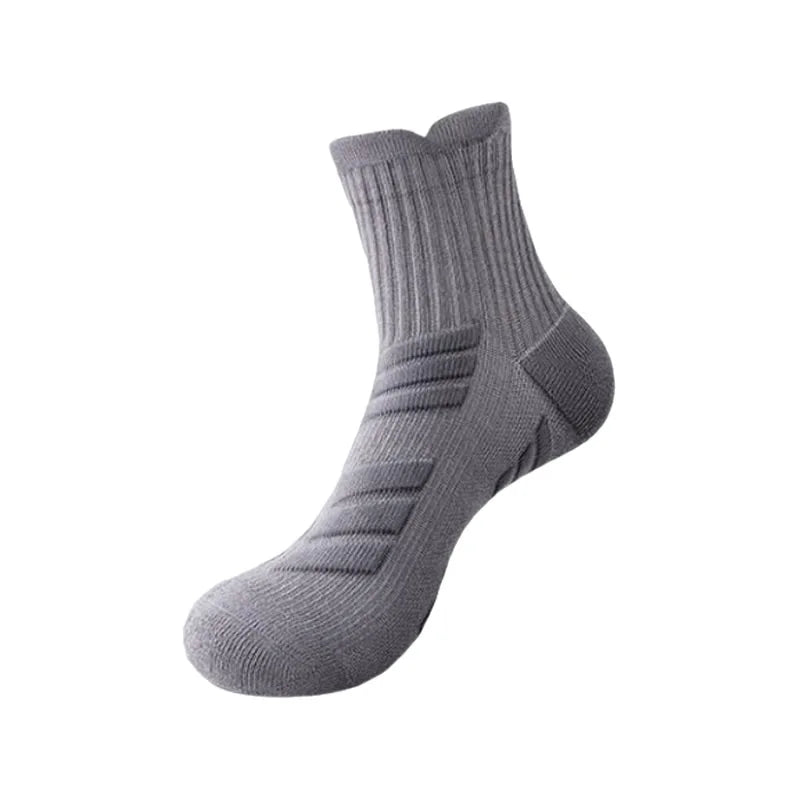 Men's Cotton-Nylon Sports Socks for Running & Hiking
