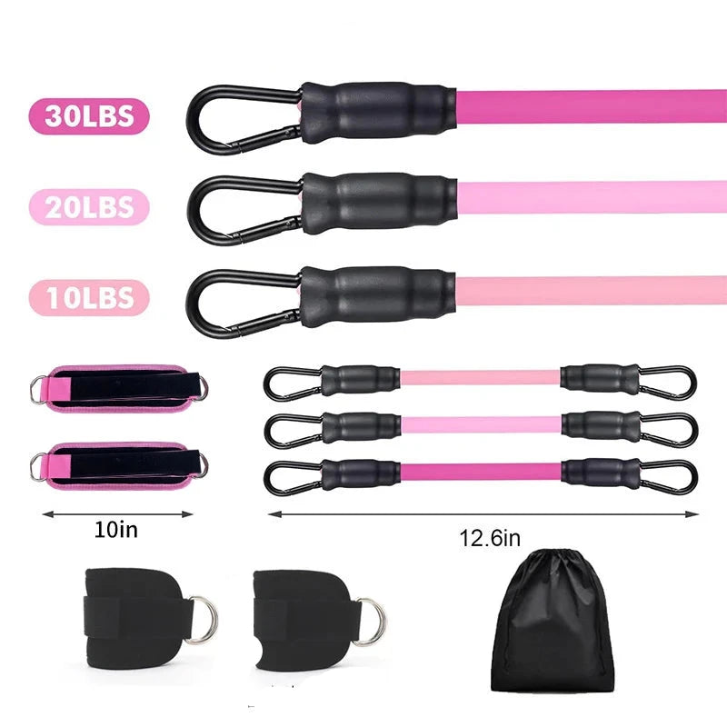 Resistance Bands Ankle Straps Fitness Set