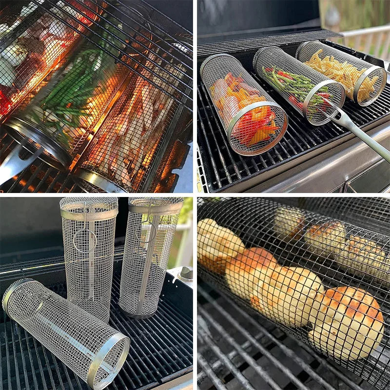 Stainless Steel BBQ Grilling Basket