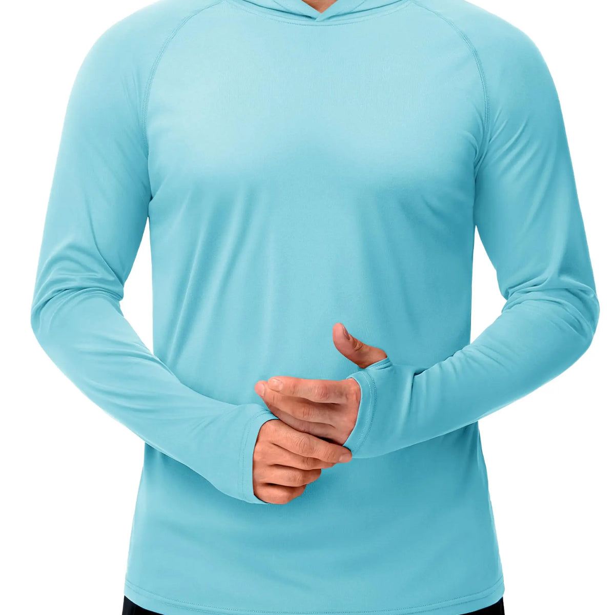 Men’s Long Sleeve Sun Protection Hoodie with UV-Proof