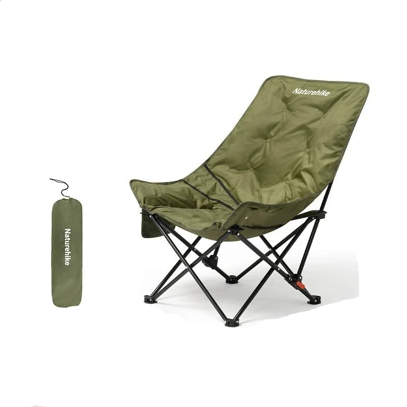 Portable Outdoor Reclining Moon 2-Position Camping Chair