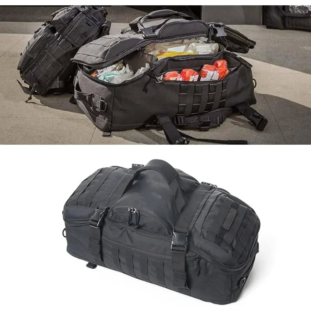 Tactical Duffle for Travel and Sport Focusing on Versatility: