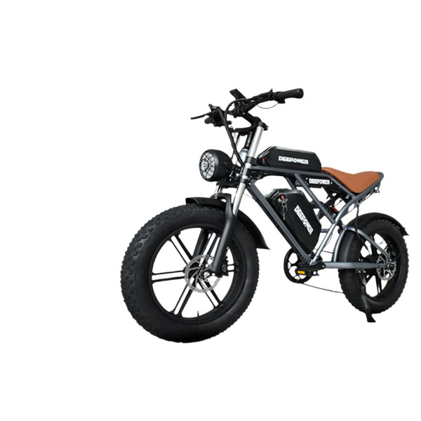 High-Power DEEPOWER S7 Electric Bike: 20-inch Fat Tires, Oil Brakes