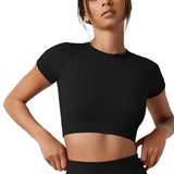 Breathable Short Sleeve Sport Top for Women