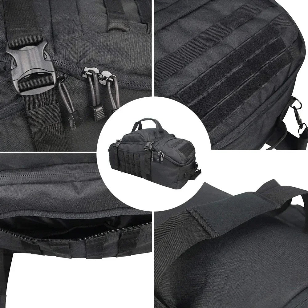 Tactical Duffle for Travel and Sport Focusing on Versatility: