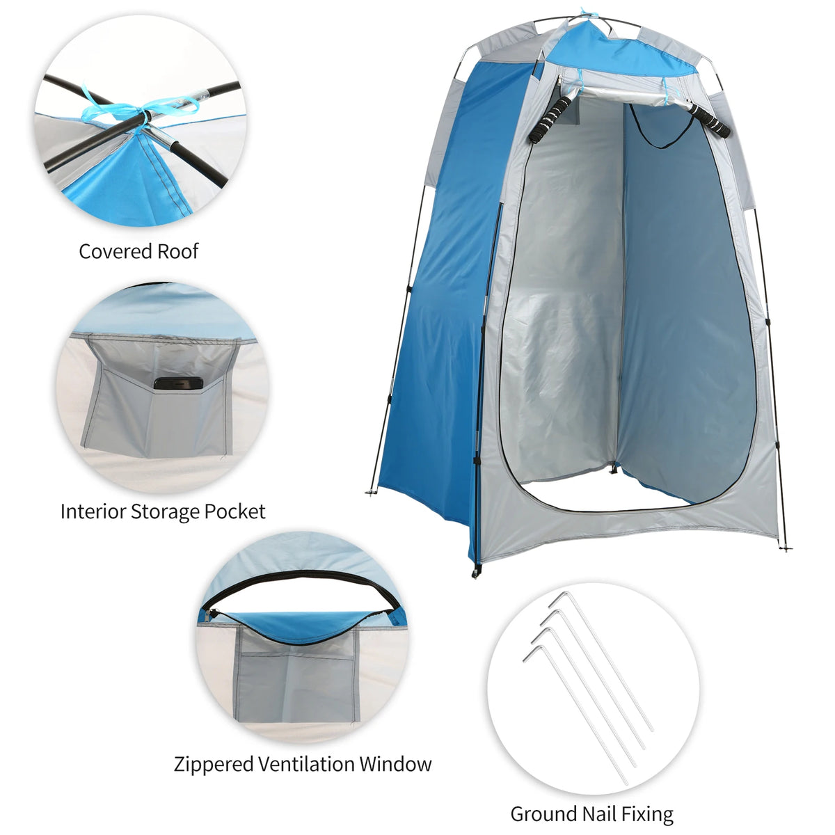 Portable Privacy Shelter for Camping and Beach