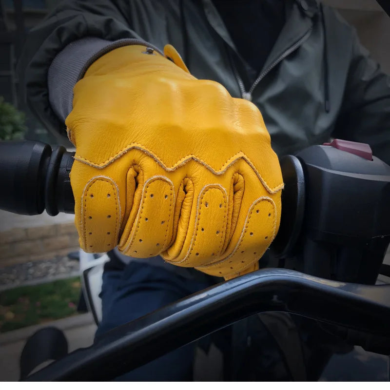 Leather Motorcycle Gloves