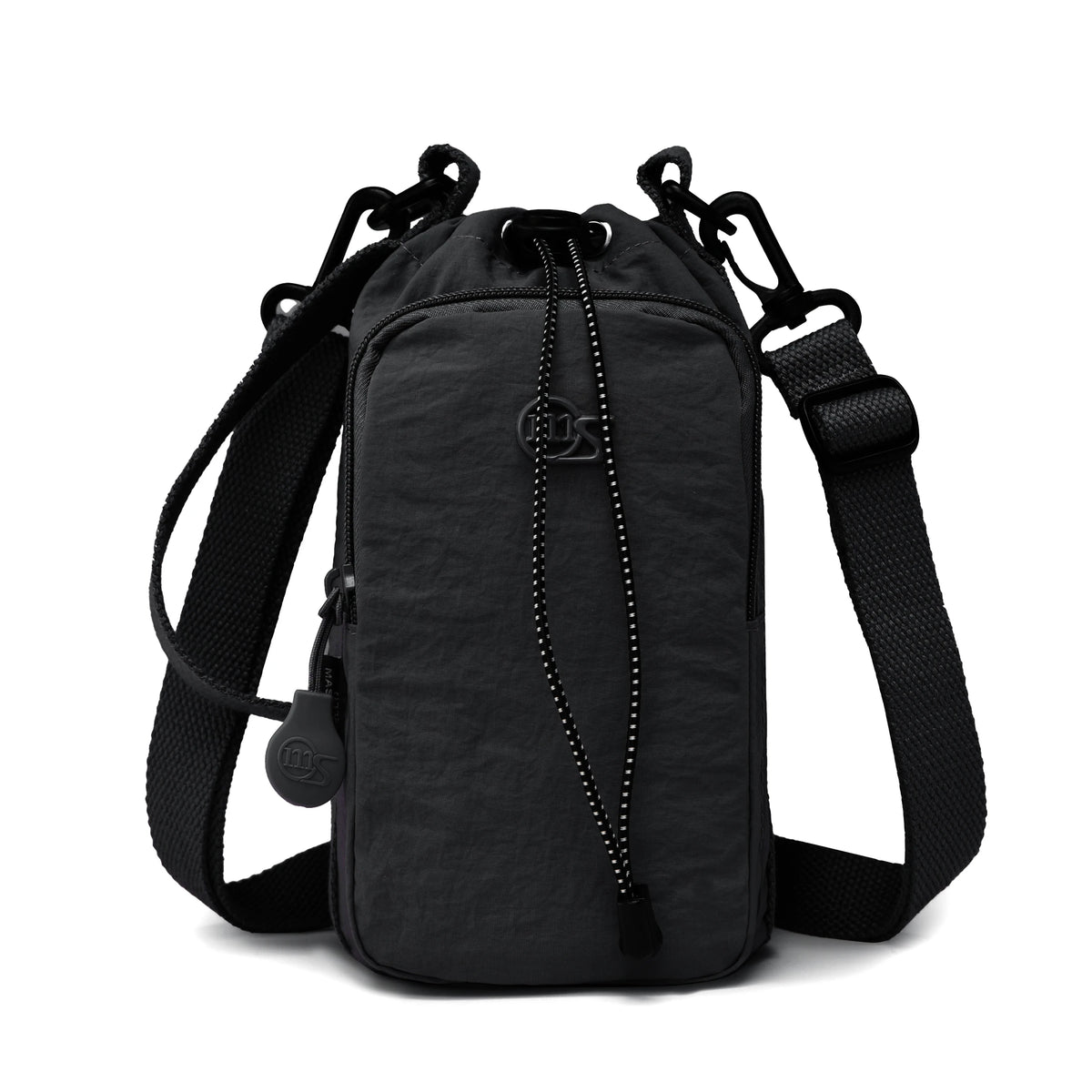 Portable Water Bottle Carrier with Phone Pocket & Strap