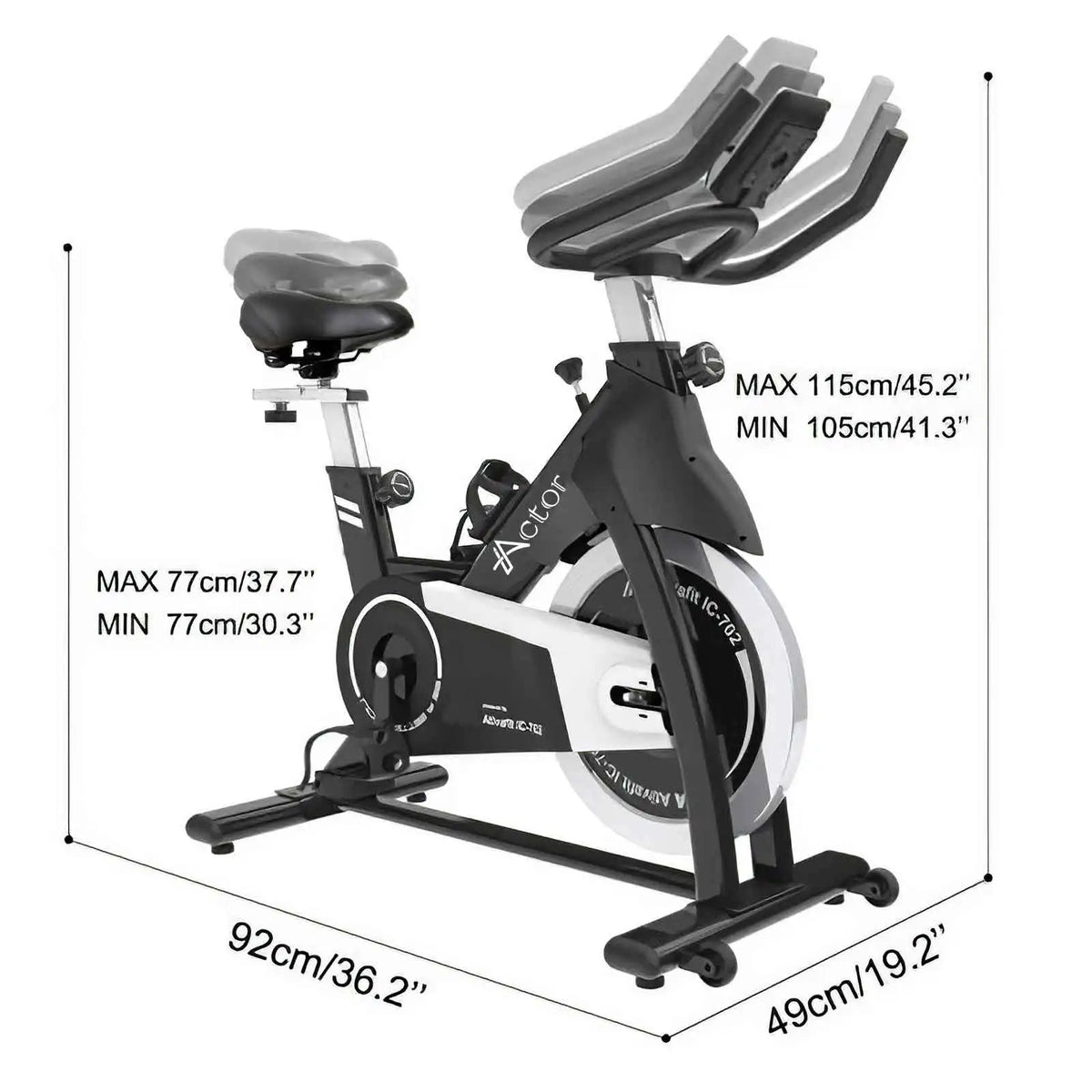 Indoor Cardio Workout: Stationary Bike with Heart Rate Tracking