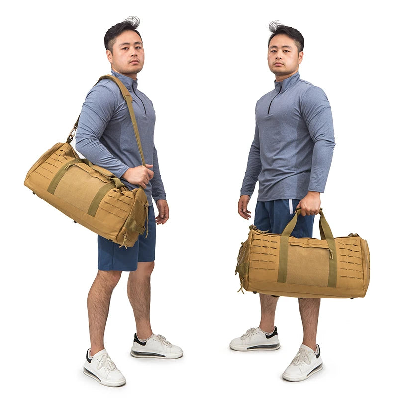 Heavy-Duty Gym Bag with Multiple Compartments and Shoe Storage