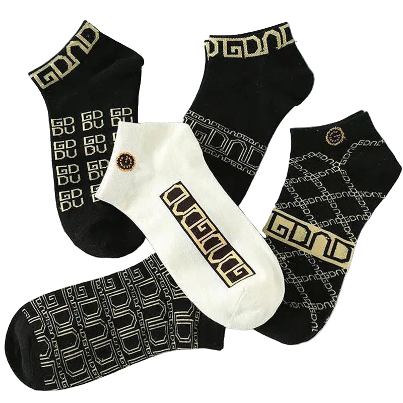 Luxury Geometric Ankle Socks for Winter