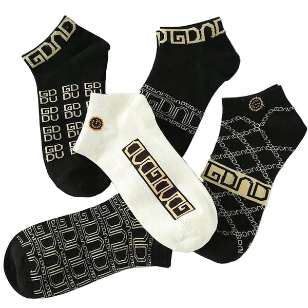 Luxury Geometric Ankle Socks for Winter