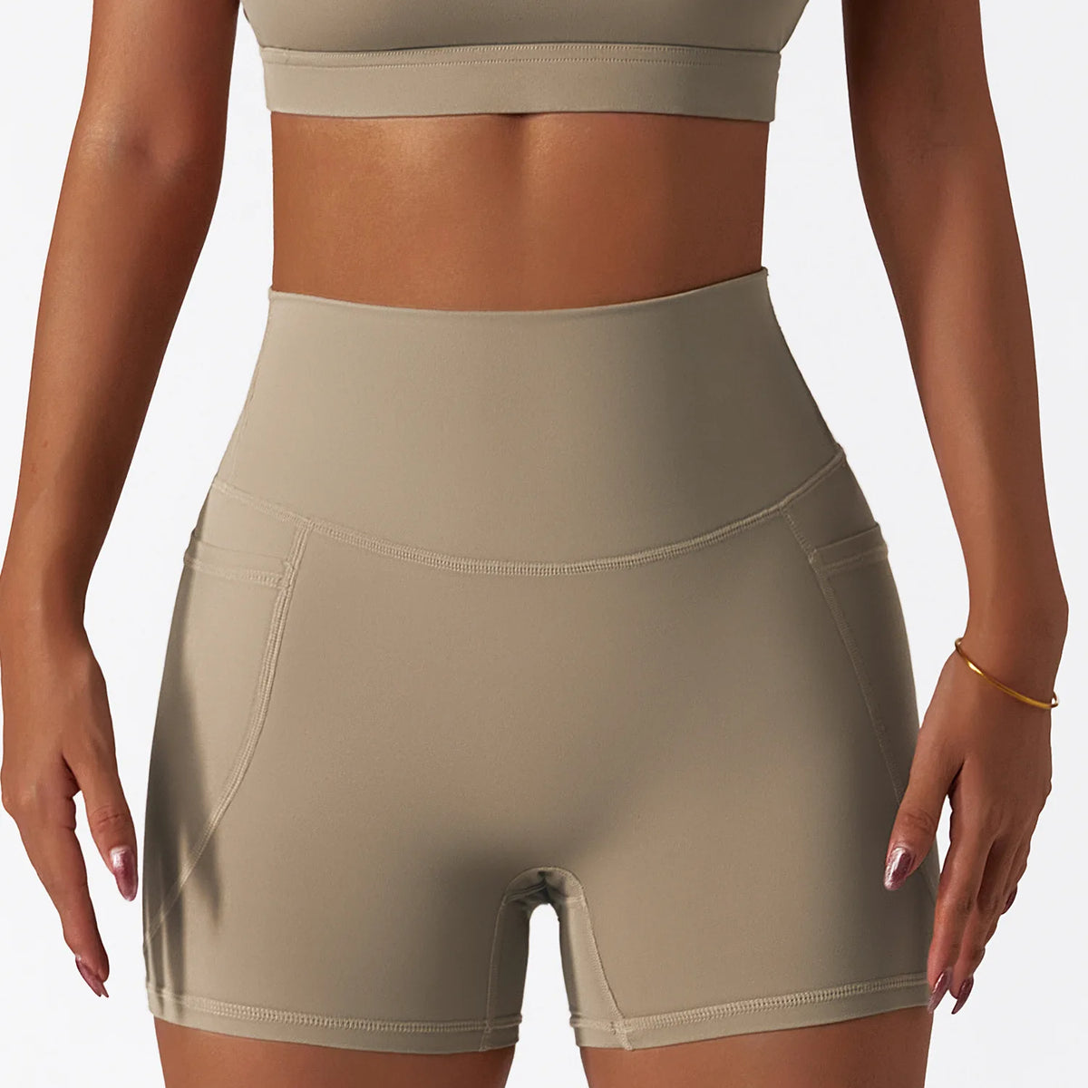 High-Waisted Yoga Shorts for Women