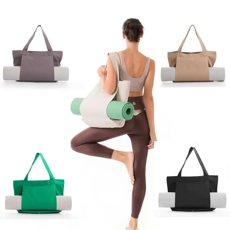 Canvas Yoga & Pilates Mat Bag with Shoulder Strap