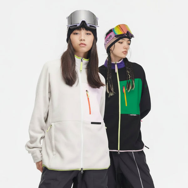 VECTOR Fleece Jacket Woman Autumn Winter Warm Coats Men Clothing 2023 Contrast Sleeve Sweatshirt Coats Color Outdoor Jakcets - 24 Hour Sport