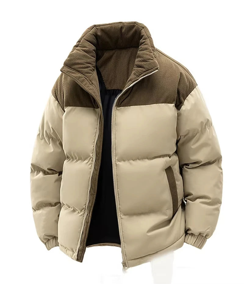 Men's Fleece-Lined Winter Parka Warm Heavyweight Jacket