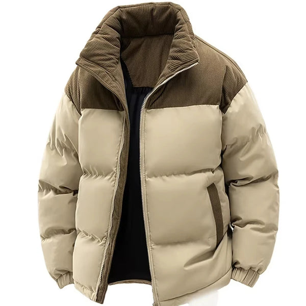Men's Fleece-Lined Winter Parka Warm Heavyweight Jacket