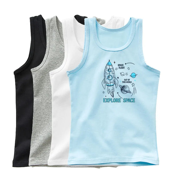 Baby & Toddler Boys Space Rocket Sleeveless T-Shirt