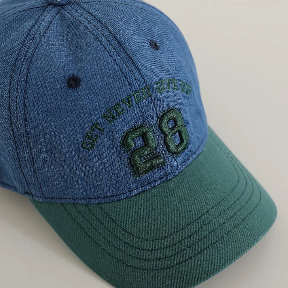 Embroidered Denim Baseball Caps for Children