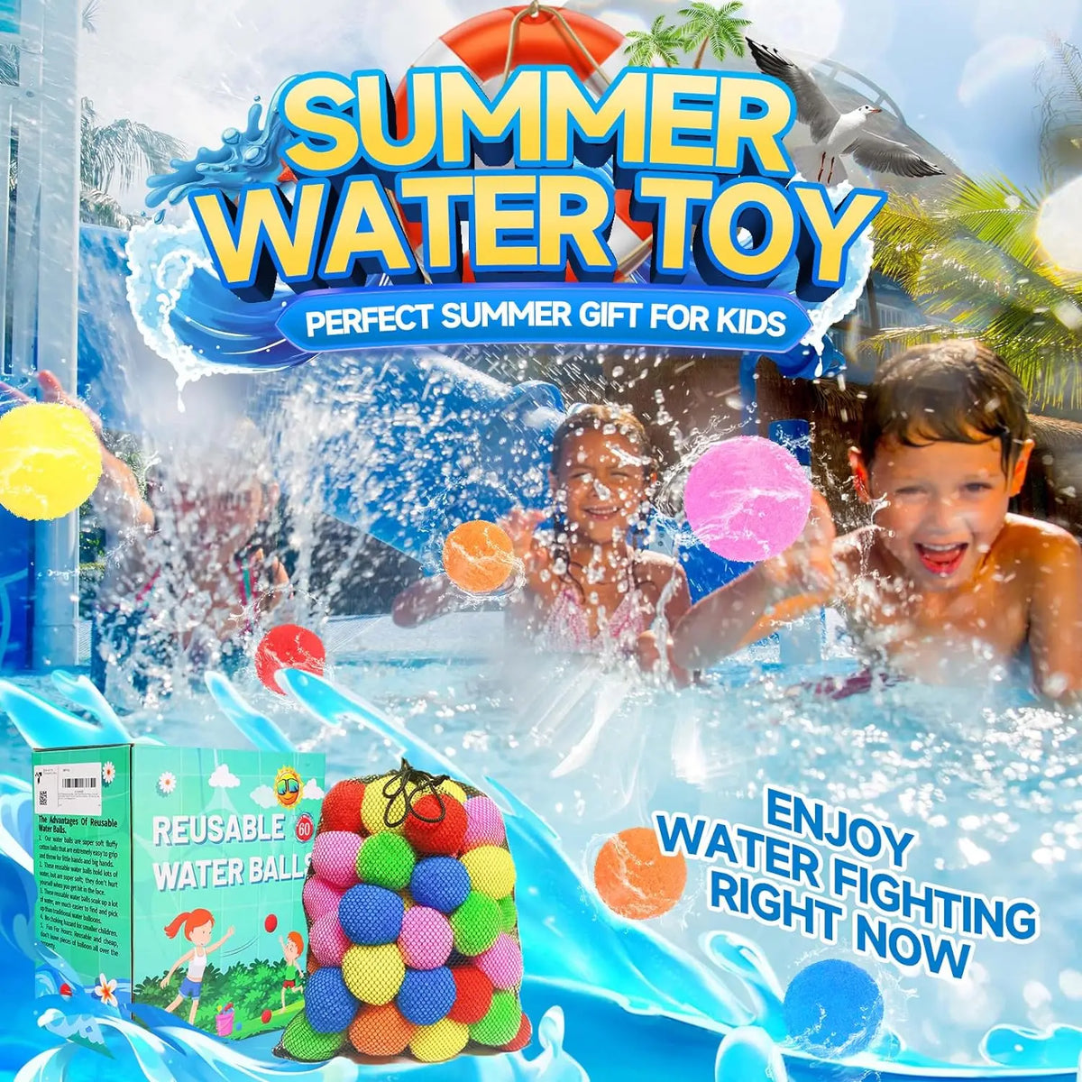 Summertime Splash: Reusable Water Balloons