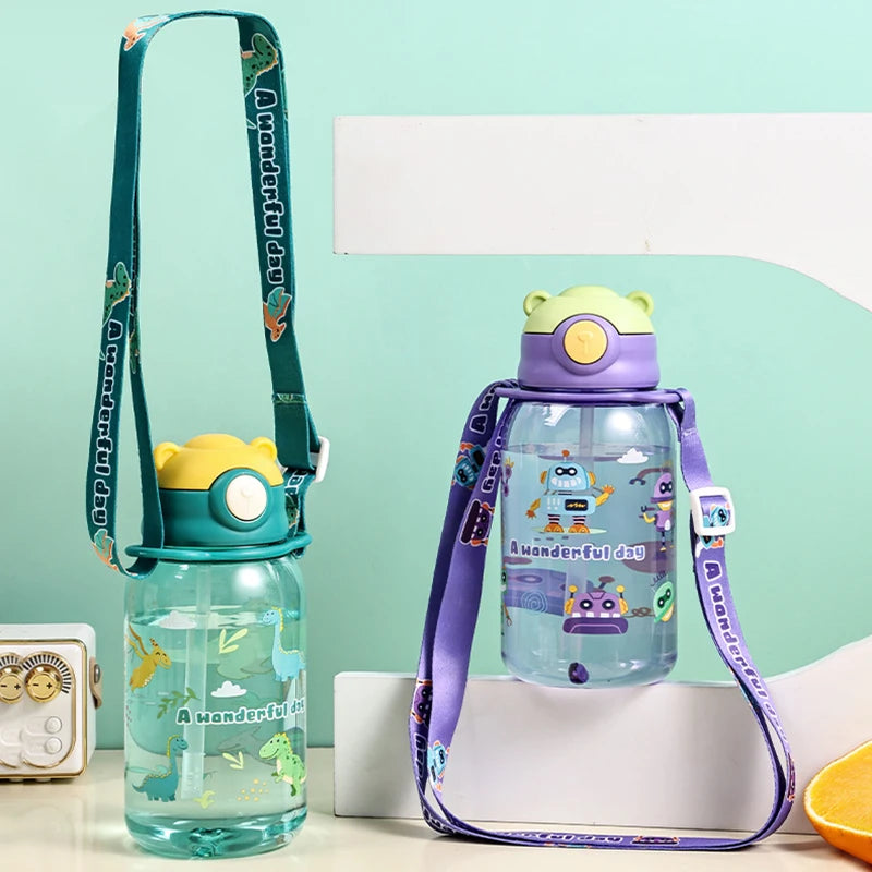 Leakproof Kids' Water Bottle with Straw