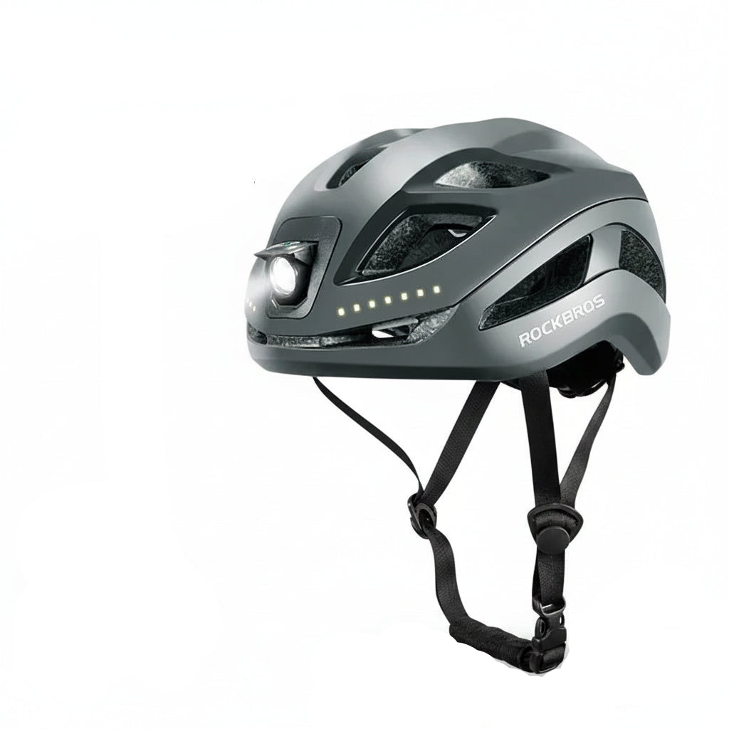 Adjustable Cycling Helmet with Rechargeable Type-C Safety Light