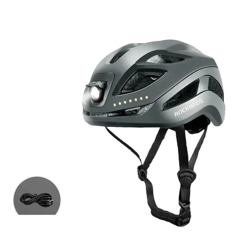 Rechargeable Cycling Helmet with LED Light