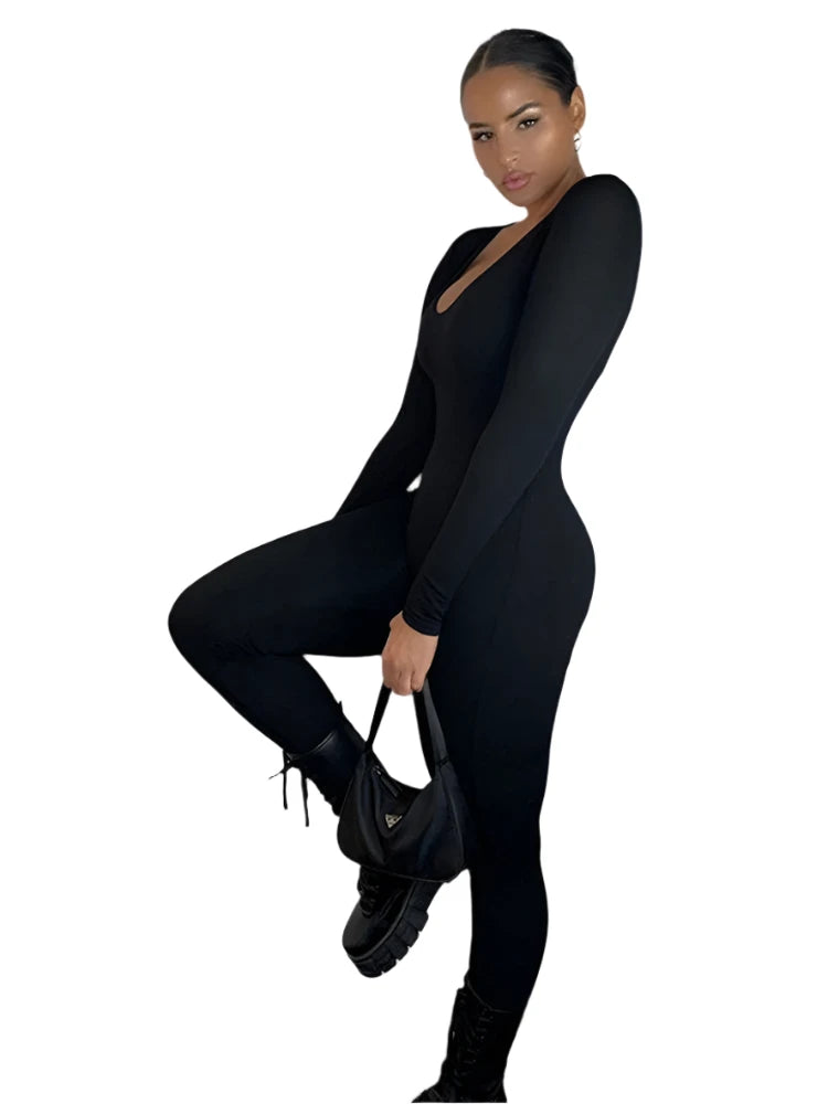 Breathable Bodycon Jumpsuit