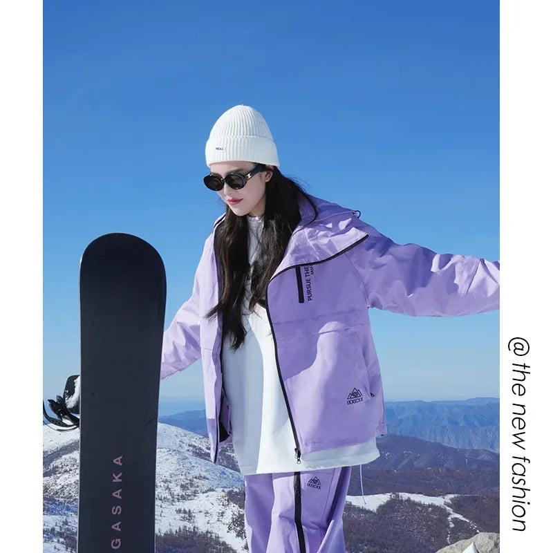 -30℃ Adult Ski Suit: Men's & Women's Jacket and Pants Set