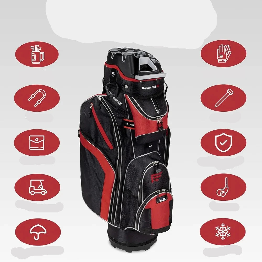 Elevate Your Golf Game with  14-Compartment Cart Bag