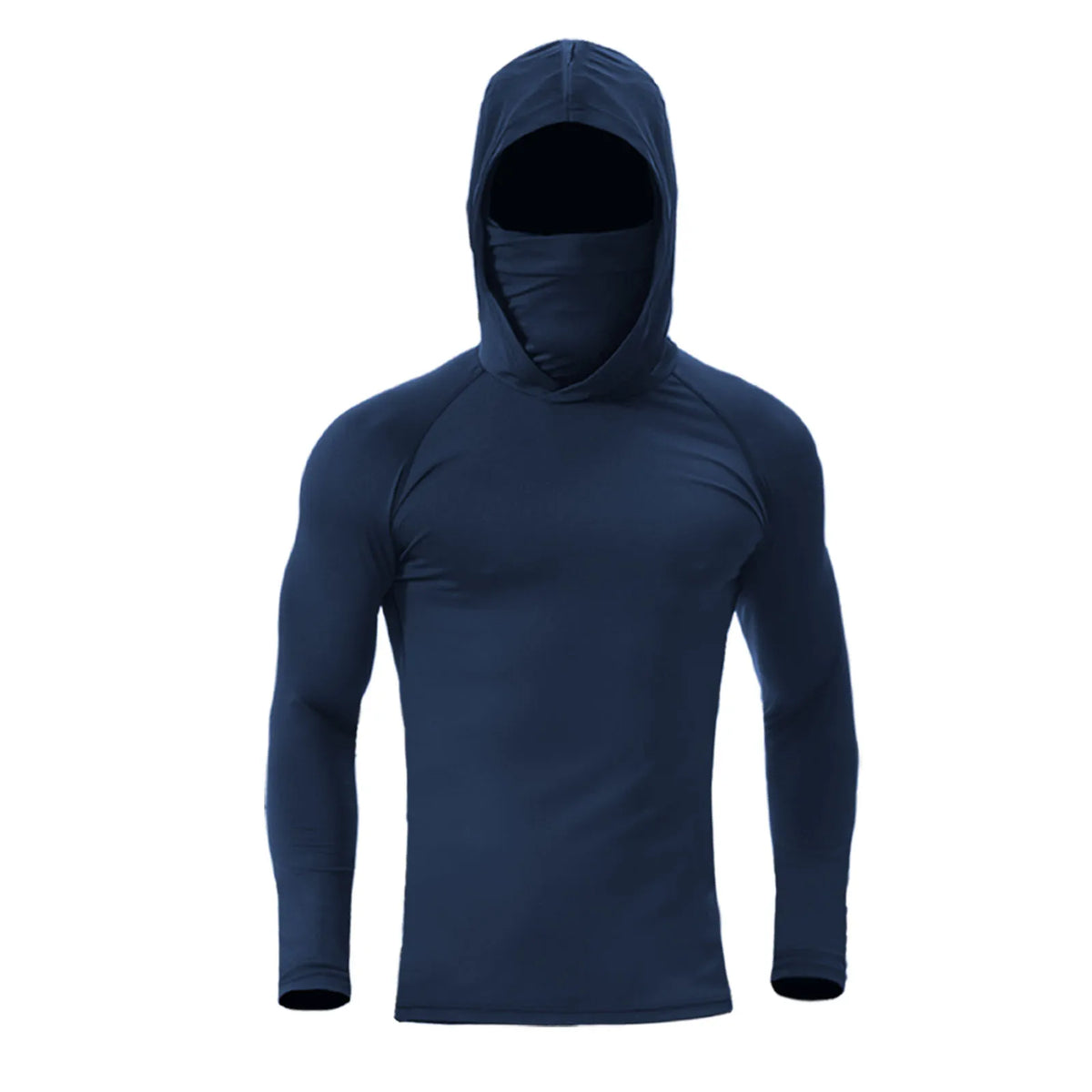 Men's Fishing Hoodie with Face Mask and UV Protection