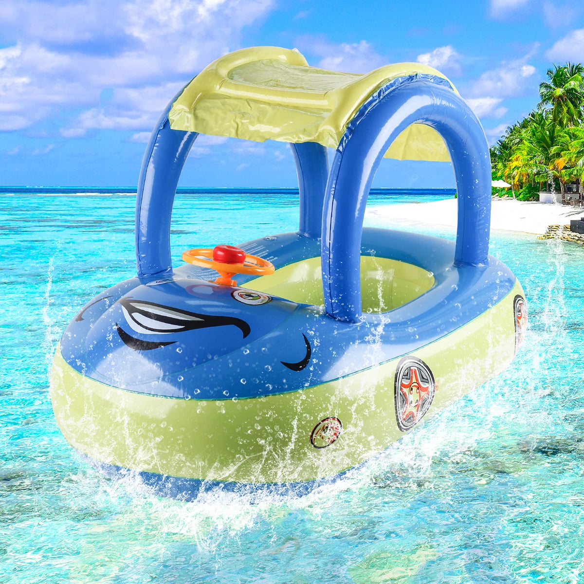 Car-Shaped Toddler Pool Floats for Kids