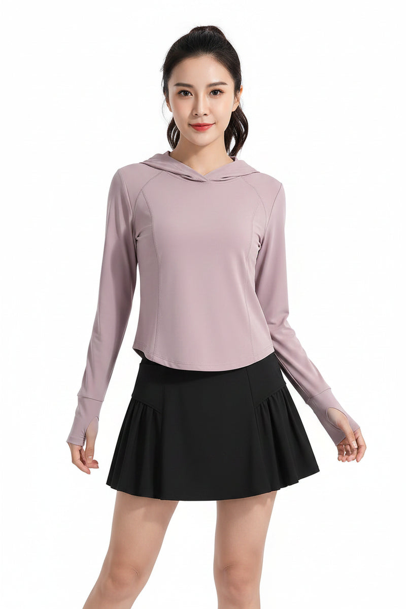 2-Piece Tennis Skirt & Jacket Set: Golf, Yoga & Streetwear