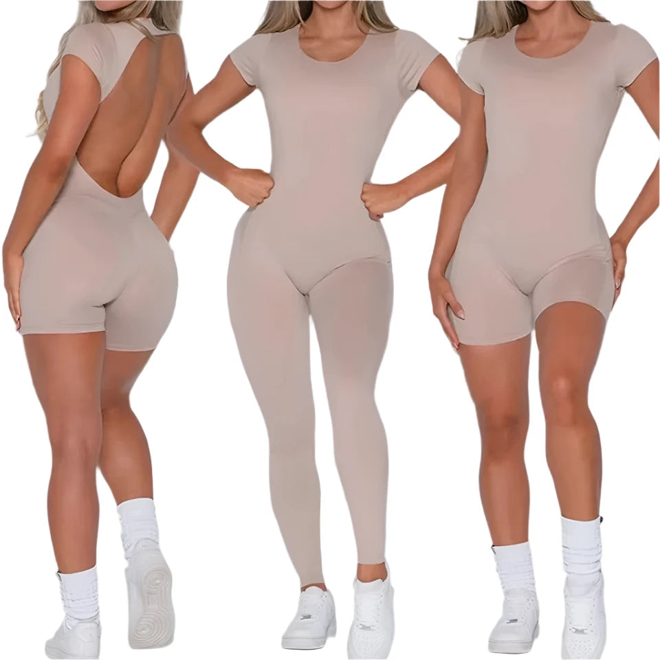 Breathable Yoga Jumpsuit with Hip-Lifting Design
