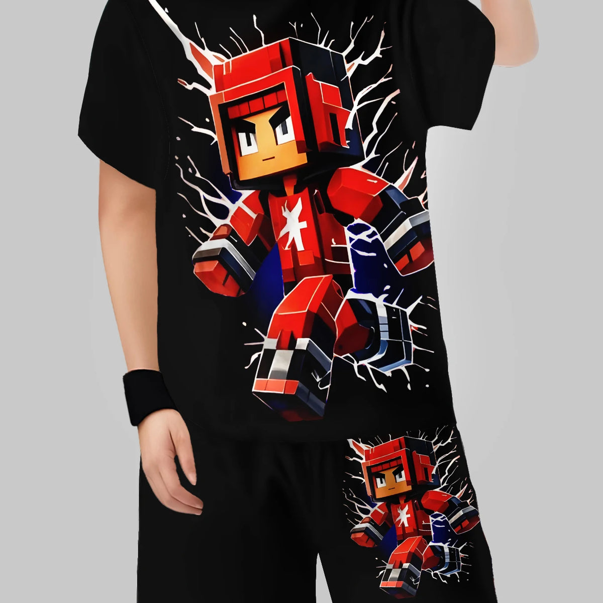 Boys' Block Character Print Short Sleeve T-Shirt