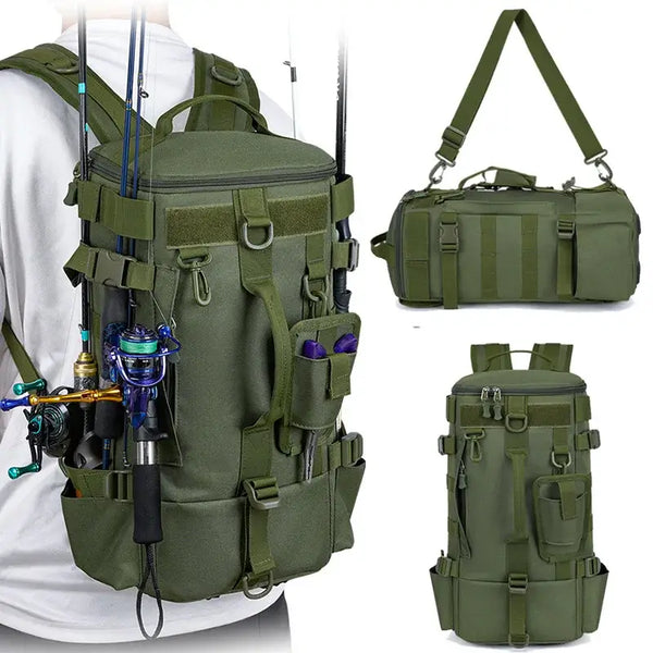 Multifunctional Tactical Backpack for Fishing, Camping & HikingOutdoor Activity24 Hour Sport