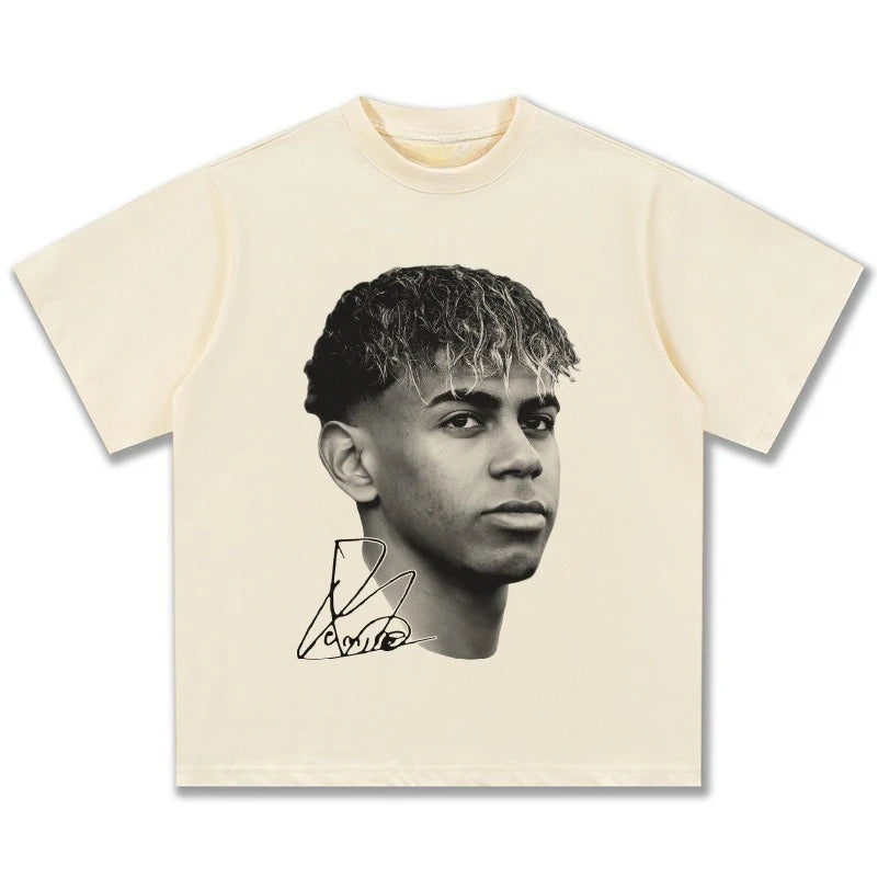 American Retro Hip-Hop Cotton Streetwear Fashion T-Shirt
