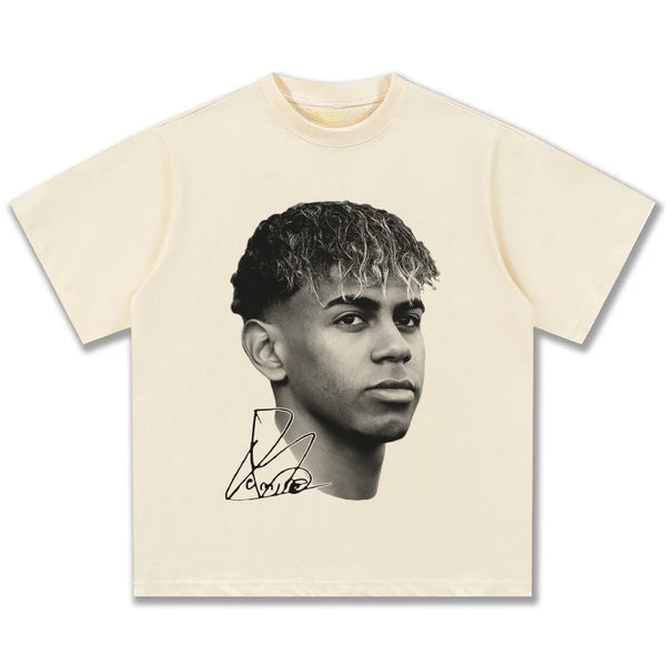 American Retro Hip-Hop Cotton Streetwear Fashion T-Shirt