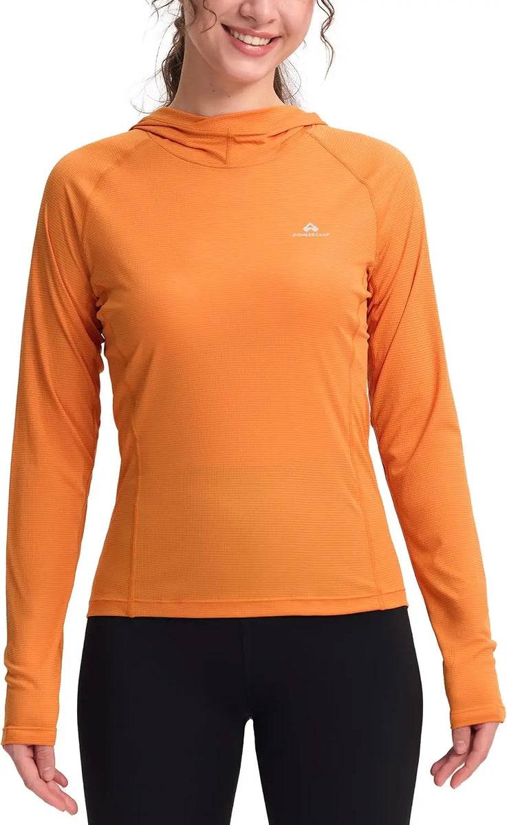 Women's Quick-Dry Sun Hoodie for Hiking, Fishing & Running